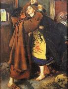 Sir John Everett Millais Escape of a Heretic oil on canvas